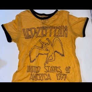Led Zeppelin yellow tshirt